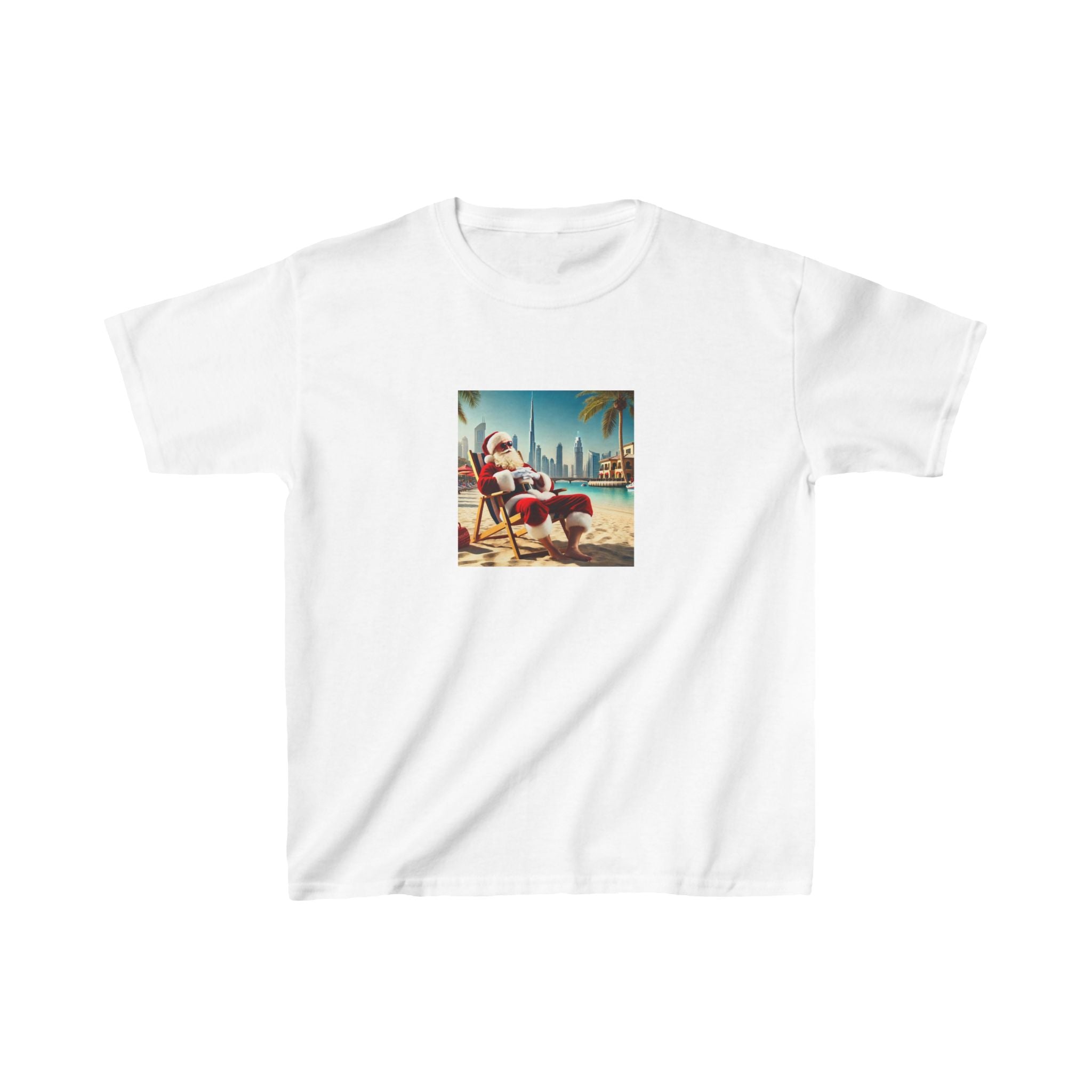 Chilling on the beach Kids Cotton Tee