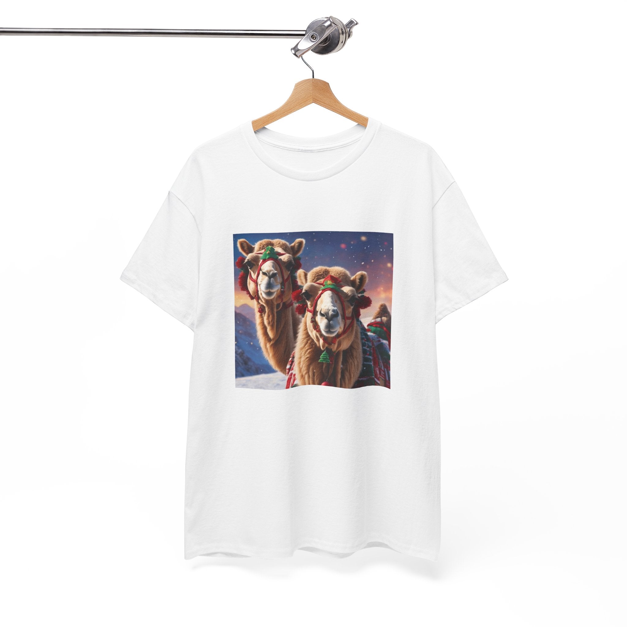 Christmas Camels Unisex Cotton Tee